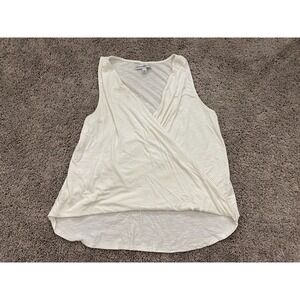 Abercrombie & Fitch Sleeveless Blouse‎ Women's Medium Sheer Wrap White